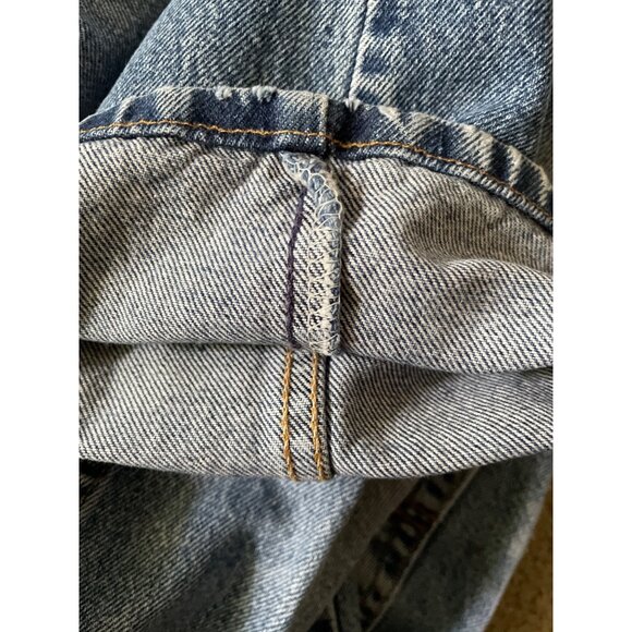 Vintage Levis 505 USA Regular Fit Straight 80's Denim Jeans W34 L30 Distressed - Picture 6 of 8